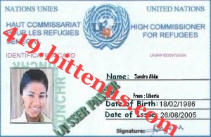 Refugee ID Card 1
